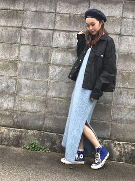 mioさんの「RIGID DENIM JACKET」を使ったコーディネート