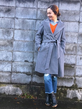 「URBAN RESEARCH ROSSO WOMEN（アーバンリサーチ　ロッソ）のアイテム（ジャケット/アウター）」を使った、mioさん（レディース・166cm）の秋コーディネート
