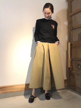 「ETRE CECILE（エトレセシル）のアイテム」を使った、mioさん（レディース・166cm）の冬コーディネート