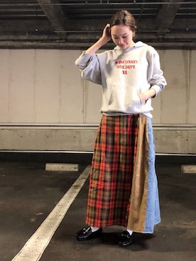 「GUCCI（グッチ）のアイテム（シューズ）」を使った、mioさん（レディース・166cm）の春コーディネート