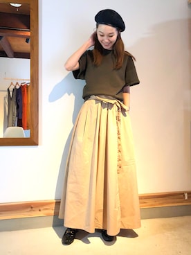 「GUCCI（グッチ）のアイテム（シューズ）」を使った、mioさん（レディース・166cm）の春コーディネート