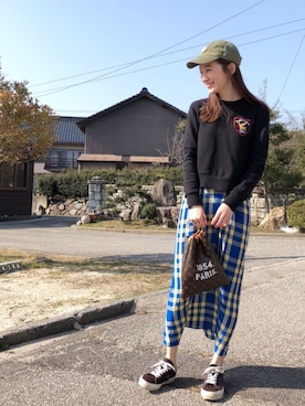 「Vincent et Mireille（バンソンエミレイユ）のアイテム」を使った、mioさん（レディース・166cm）の春コーディネート
