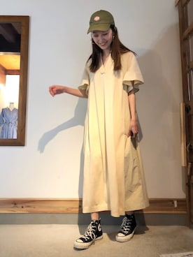 「Vincent et Mireille（バンソンエミレイユ）のアイテム」を使った、mioさん（レディース・166cm）の春コーディネート