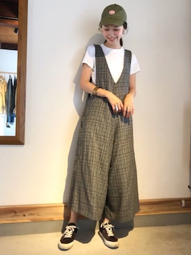 「Vincent et Mireille（バンソンエミレイユ）のアイテム」を使った、mioさん（レディース・166cm）の秋コーディネート