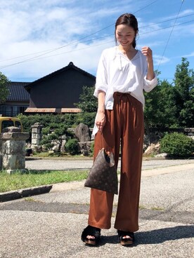 「CASTANIER（カスタニエール）のアイテム」を使った、mioさん（レディース・166cm）の秋コーディネート
