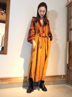 「GIVENCHY（ジバンシイ）のアイテム」を使った、mioさん（レディース・166cm）の秋コーディネート