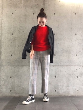「JOHN LAWRENCE SULLIVAN（ジョンローレンスサリバン）のアイテム（ジャケット/アウター）」を使った、mioさん（レディース・166cm）の秋コーディネート