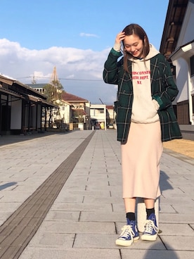 「URBAN RESEARCH ROSSO WOMEN（アーバンリサーチ　ロッソ）のアイテム（ジャケット/アウター）」を使った、mioさん（レディース・166cm）の冬コーディネート
