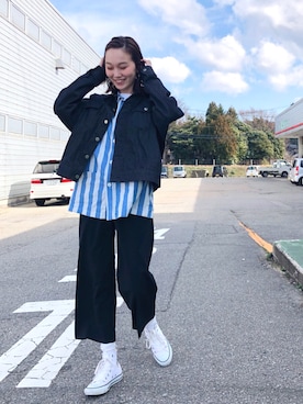 mioさんの「RIGID DENIM JACKET」を使ったコーディネート