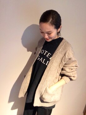 「PIGALLE（ピガール）のアイテム」を使った、mioさん（レディース・166cm）の冬コーディネート