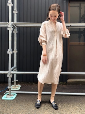 「GUCCI（グッチ）のアイテム（シューズ）」を使った、mioさん（レディース・166cm）の春コーディネート