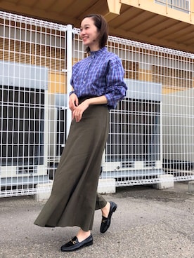 「GUCCI（グッチ）のアイテム（シューズ）」を使った、mioさん（レディース・166cm）の春コーディネート