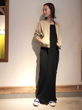 「URBAN RESEARCH ROSSO WOMEN（アーバンリサーチ　ロッソ）のアイテム（ブルゾン）」を使った、mioさん（レディース・166cm）の春コーディネート