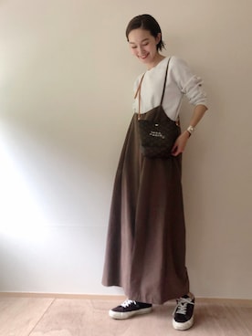 「URBAN RESEARCH ROSSO WOMEN（アーバンリサーチ　ロッソ）のアイテム（オールインワン・サロペット）」を使った、mioさん（レディース・166cm）の夏コーディネート