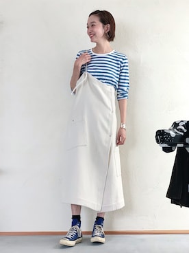 「EARIH（アーリ）のアイテム（スカート）」を使った、mioさん（レディース・166cm）の秋コーディネート