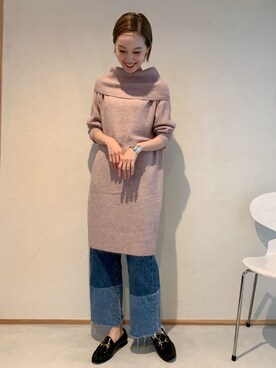 「GUCCI（グッチ）のアイテム（シューズ）」を使った、mioさん（レディース・166cm）の秋コーディネート