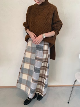 「GUCCI（グッチ）のアイテム（シューズ）」を使った、mioさん（レディース・166cm）の秋コーディネート