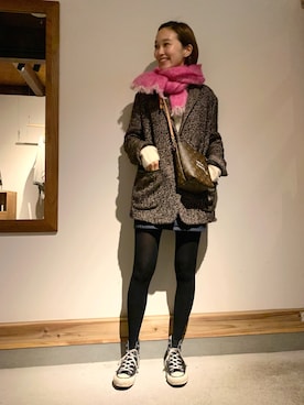 「forte_forte（フォルテフォルテ）のアイテム」を使った、mioさん（レディース・166cm）の冬コーディネート