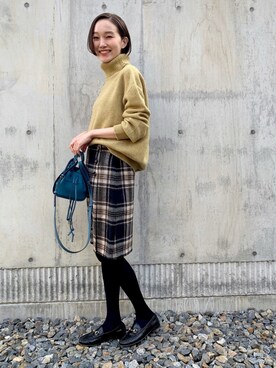 「URBAN RESEARCH ROSSO WOMEN（アーバンリサーチ　ロッソ）のアイテム」を使った、mioさん（レディース・166cm）の冬コーディネート