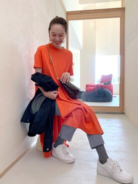 「JOHN LAWRENCE SULLIVAN（ジョンローレンスサリバン）のアイテム（ジャケット/アウター）」を使った、mioさん（レディース・166cm）の春コーディネート