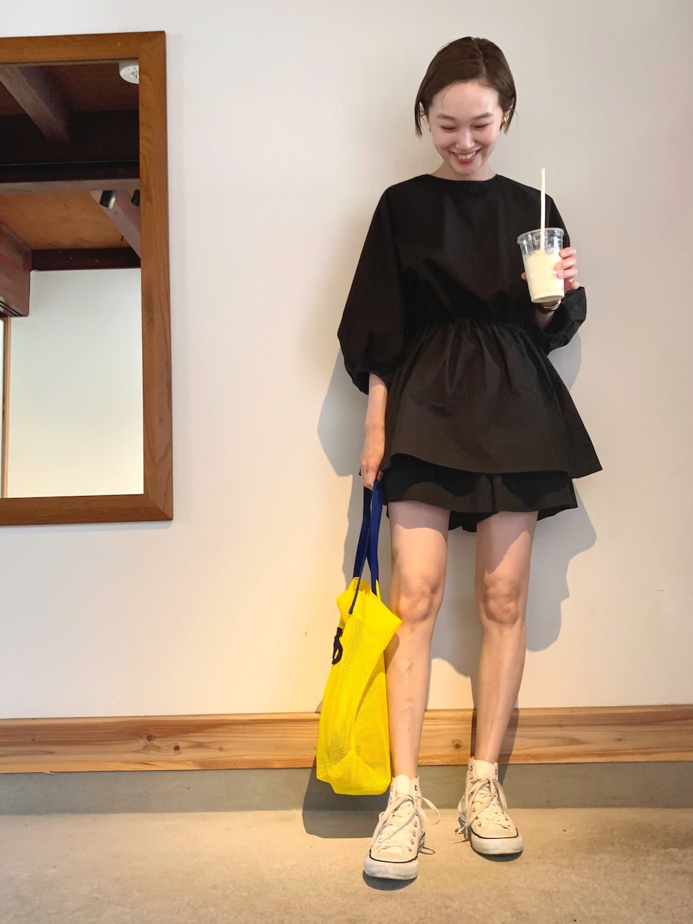 Freada(フリーダ) ノーカラーギャザーブラウス レディース トップス FREAK'S STORE（フリークスストア）の「Freada/フリーダ ノー
