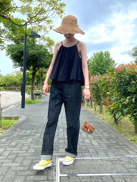 「caban（キャバン）のアイテム」を使った、mioさん（レディース・166cm）の夏コーディネート