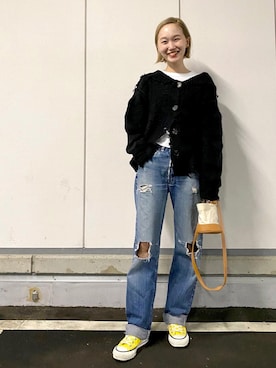 「EDITION（エディション）のアイテム（バッグ）」を使った、mioさん（レディース・166cm）の秋コーディネート