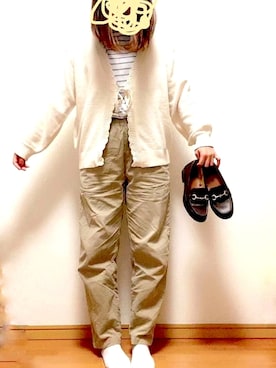 「コーデュロイシェフパンツ」｜kakipiさん（レディース・159cm）の秋コーディネート