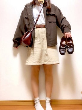 「moitytto」｜「アイテム（その他アウター）」を使った、kakipiさん（レディース・159cm）の秋コーディネート