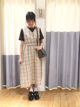 Ehka Sopo エヘカソポ の ノースリチェックワンピース ワンピース Wear