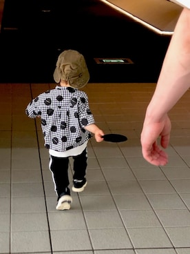 「babyGAP（babyGAP）のアイテム（帽子）」を使った、icchan☺︎さん（キッズ・80cm）の春コーディネート