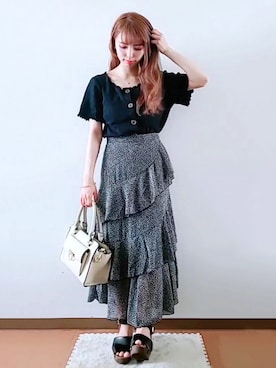 「amelier MAJESTIC LEGON（アメリエルマジェスティックレゴン）のアイテム」を使った、ぽーさん（レディース・148cm）の夏コーディネート