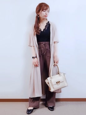「amelier MAJESTIC LEGON（アメリエルマジェスティックレゴン）のアイテム」を使った、ぽーさん（レディース・148cm）の夏コーディネート