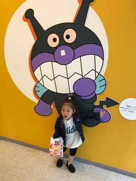 「Birthday（バースデイ）のアイテム（ジャケット/アウター、ブルー系）」を使った、Otooo♪さん（キッズ・80cm）の春コーディネート