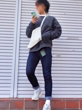 「アイテム（コインケース、グリーン系）」を使った、えーきち【62kg】さん（メンズ・169cm）の冬コーディネート