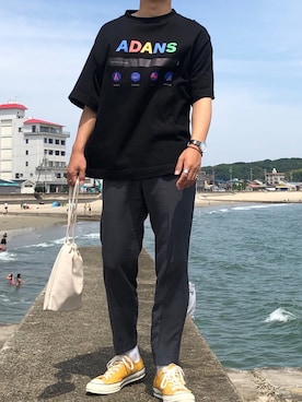 「CLEA（クレア）のアイテム」を使った、えーきち【62kg】さん（メンズ・169cm）の夏コーディネート