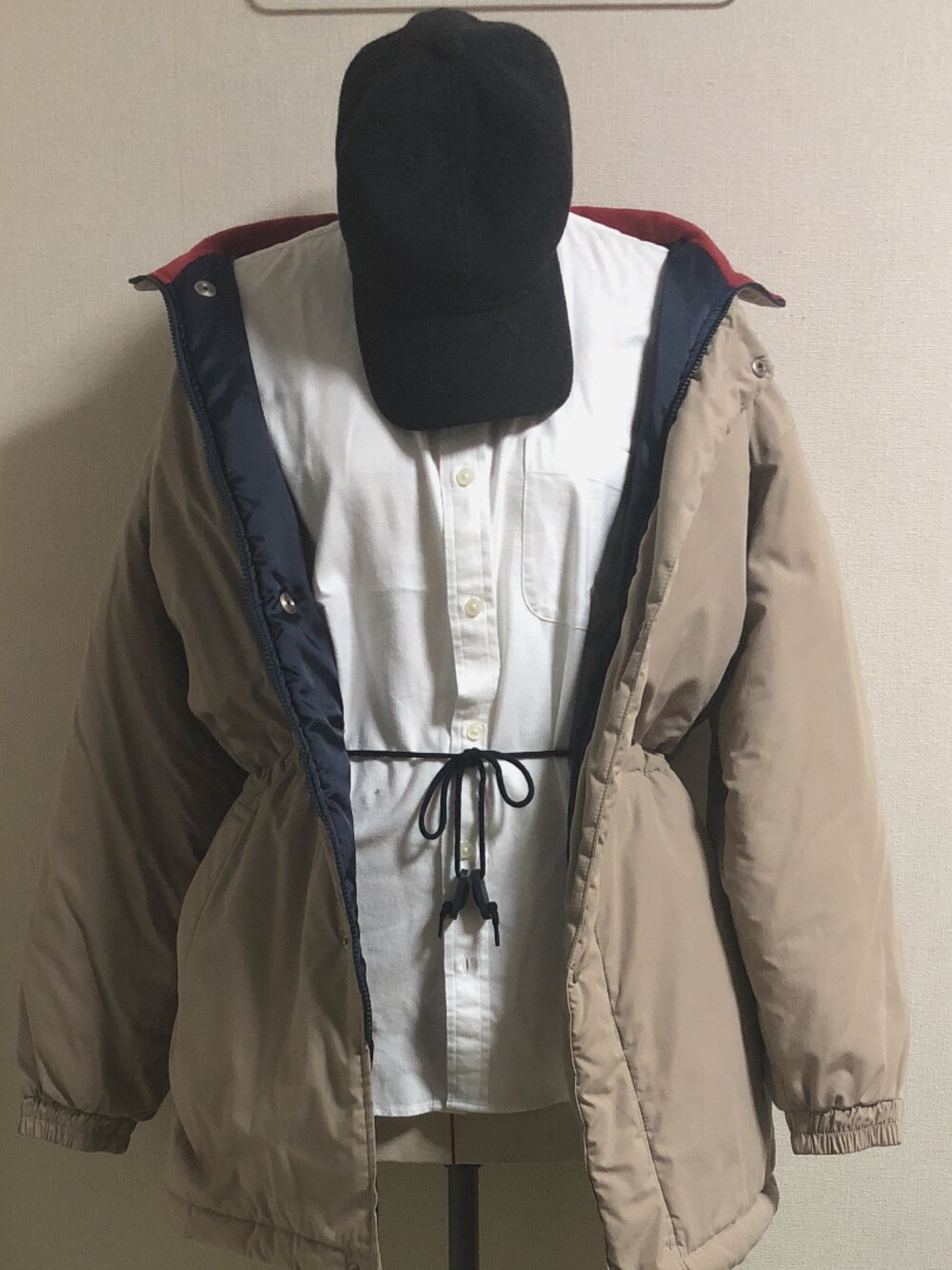 「シンプルおしゃれが好き、韓国ファッション、韓国、ラコステ、フユコーデ、秋のコーデ、古着」｜「GUのアイテム（シャツ/ブラウス、ホワイト系）」を使った、てる子さん（メンズ・168cm）の秋コーディネートの1枚目の写真