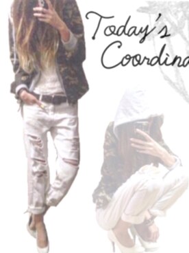 桧山えり梛さん（レディース・174cm）の春コーディネート