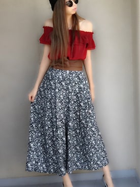 桧山えり梛さん（レディース・174cm）の春コーディネート