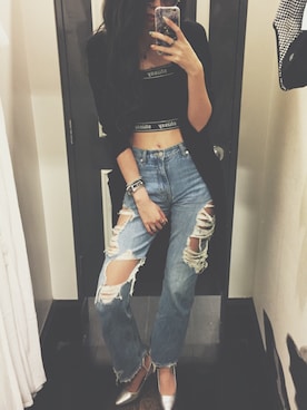 桧山えり梛さん（レディース・174cm）の秋コーディネート