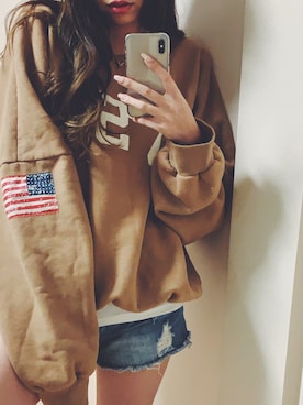 桧山えり梛さん（レディース・174cm）の冬コーディネート