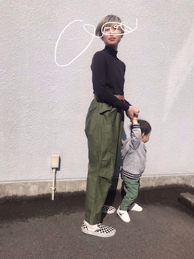 「一歳男の子」｜Chinkkarinさん（レディース・165cm）の春コーディネート