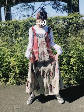 「ZARAワンピース」｜Chinkkarinさん（レディース・165cm）の秋コーディネート