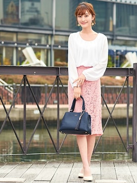 「ALTROSE（アルトローズ）のアイテム」を使った、ALTROSE_officialさん（レディース・161cm）の冬コーディネート