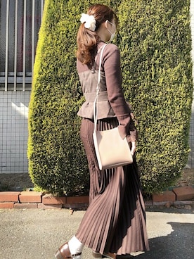 「ALTROSE（アルトローズ）のアイテム」を使った、ALTROSE_officialさん（レディース・163cm）の冬コーディネート