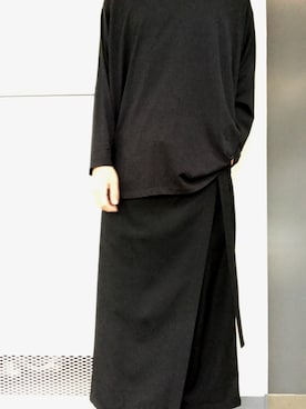 「Yohji Yamamoto（ヨウジヤマモト）のアイテム（パンツ、ブラック系）」を使った、naokiさん（メンズ・177cm）の夏コーディネート