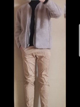 「SLICK（スリック）のアイテム（ブルゾン）」を使った、たろーさん（メンズ・182cm）の冬コーディネート