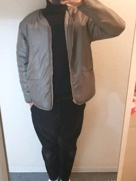 「SLICK（スリック）のアイテム（ブルゾン）」を使った、たろーさん（メンズ・182cm）の冬コーディネート