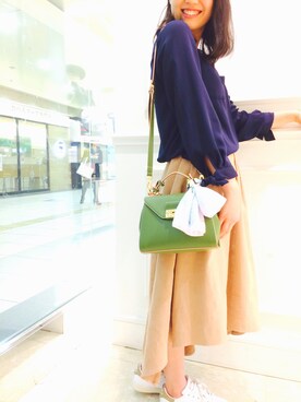 「テチチ(Te chichi)」｜「アイテム（財布/小物）」を使った、ななみさん（レディース・156cm）の春コーディネート