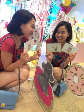 「Samantha Tiara（サマンサティアラ）のアイテム（ネックレス）」を使った、ななみさん（レディース・156cm）の夏コーディネート